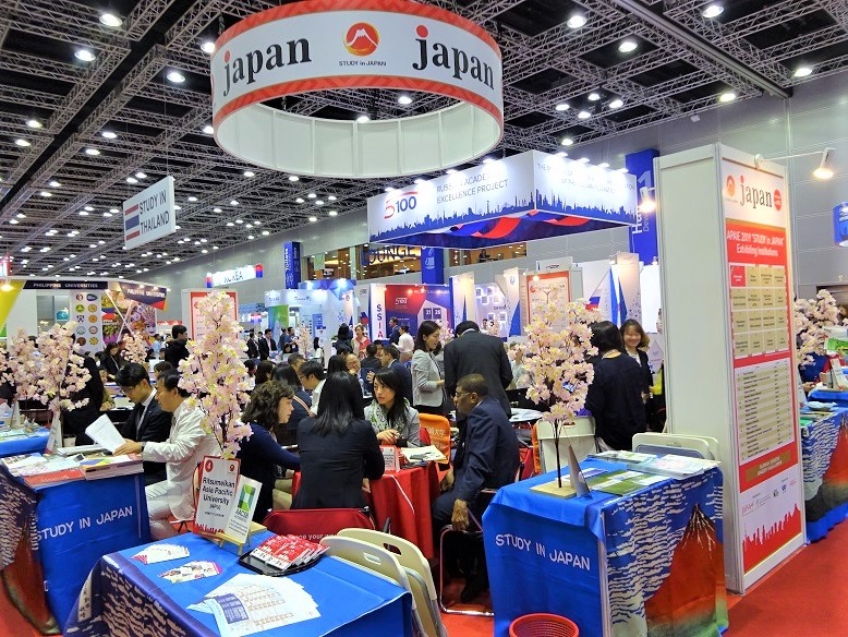 海外大学との交流促進のために、3大国際教育交流フェア(NAFSA、EAIE